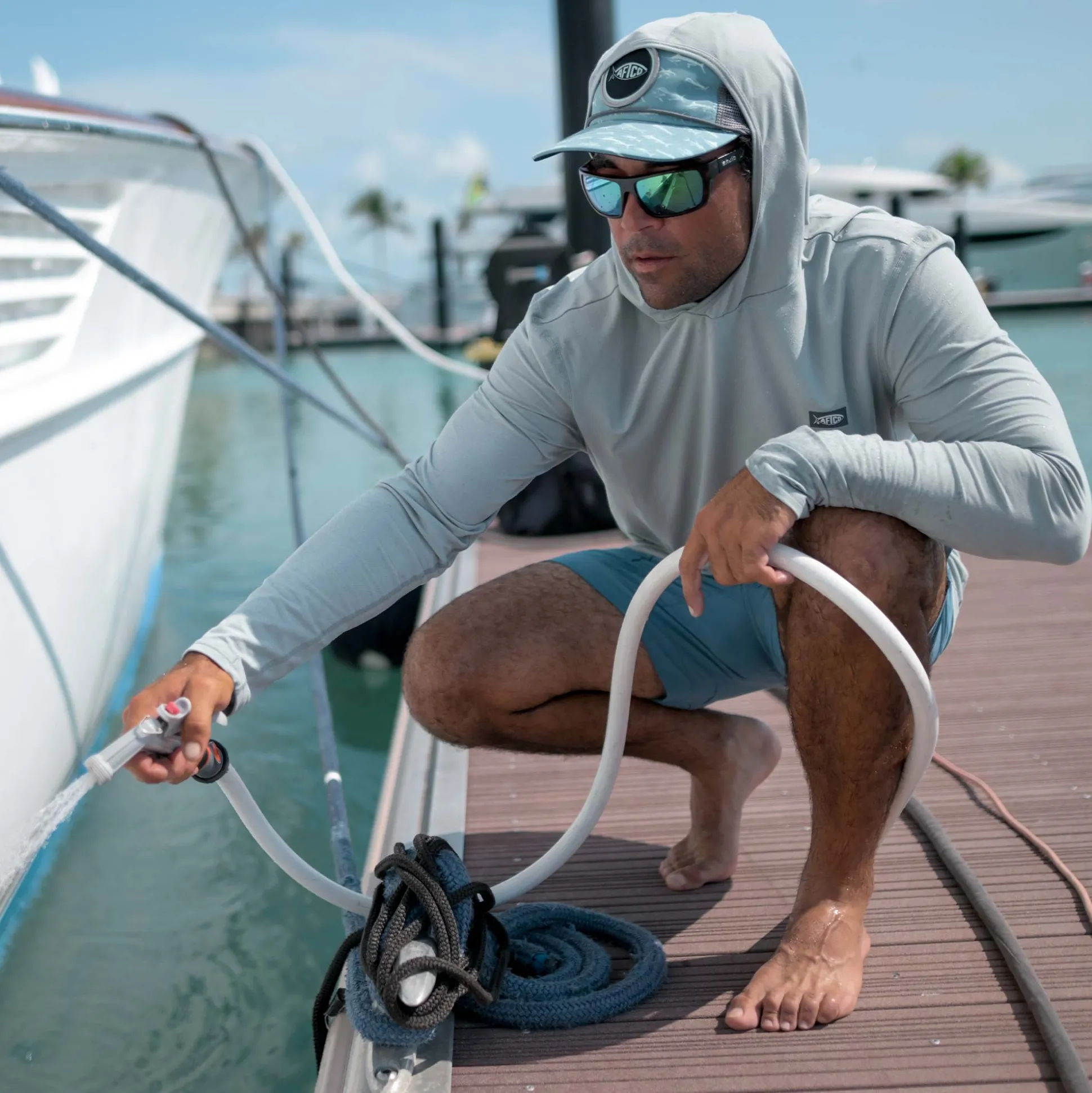 Air O Mesh Hooded Fishing Shirt | AFTCO