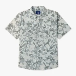 Air O Mesh Printed SS Button Down Fishing Shirt | AFTCO
