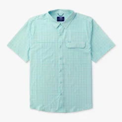 Air O Mesh Printed SS Button Down Fishing Shirt | AFTCO