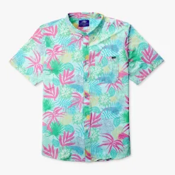 Boatbar Printed Button Down Fishing Shirt | Quiet Tide