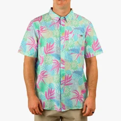 Boatbar Printed Button Down Fishing Shirt | Quiet Tide