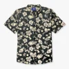 Boatbar Printed Button Down Fishing Shirt | Black