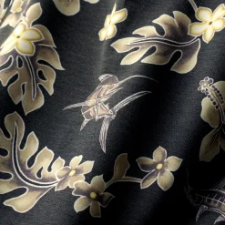 Boatbar Printed Button Down Fishing Shirt | Black