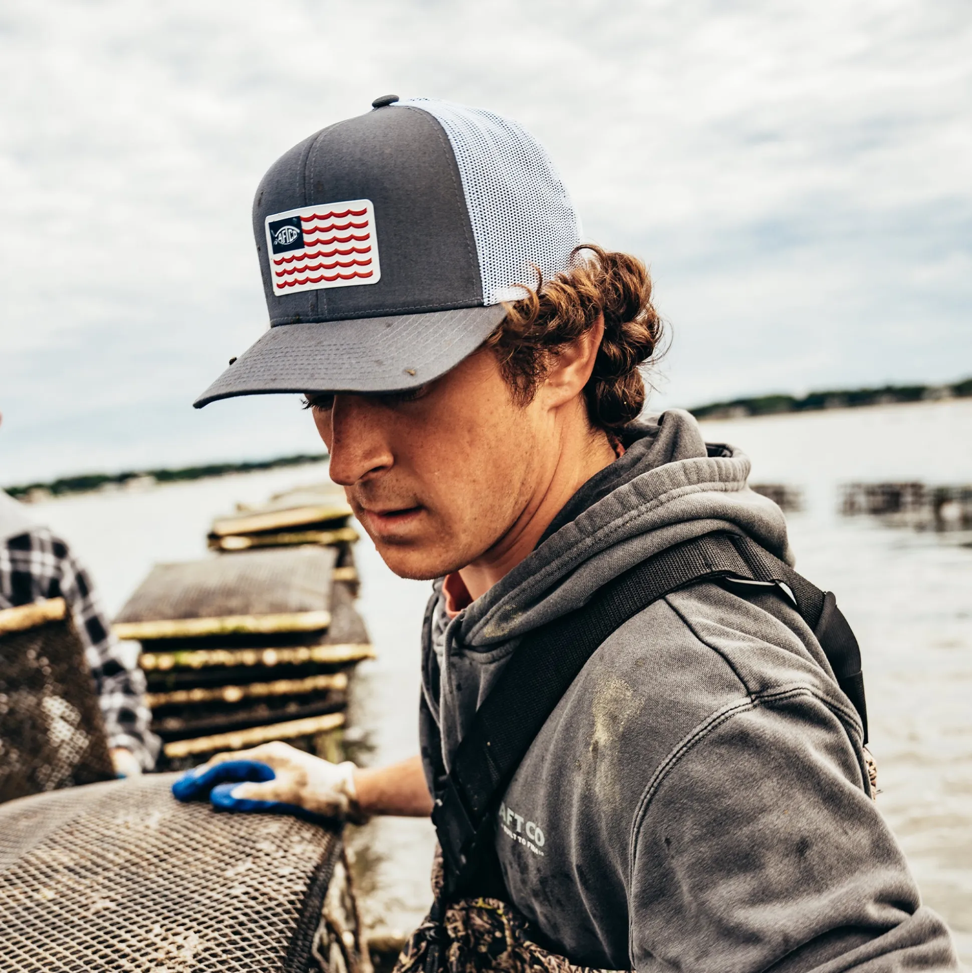 Canton American Fishing Trucker Hat