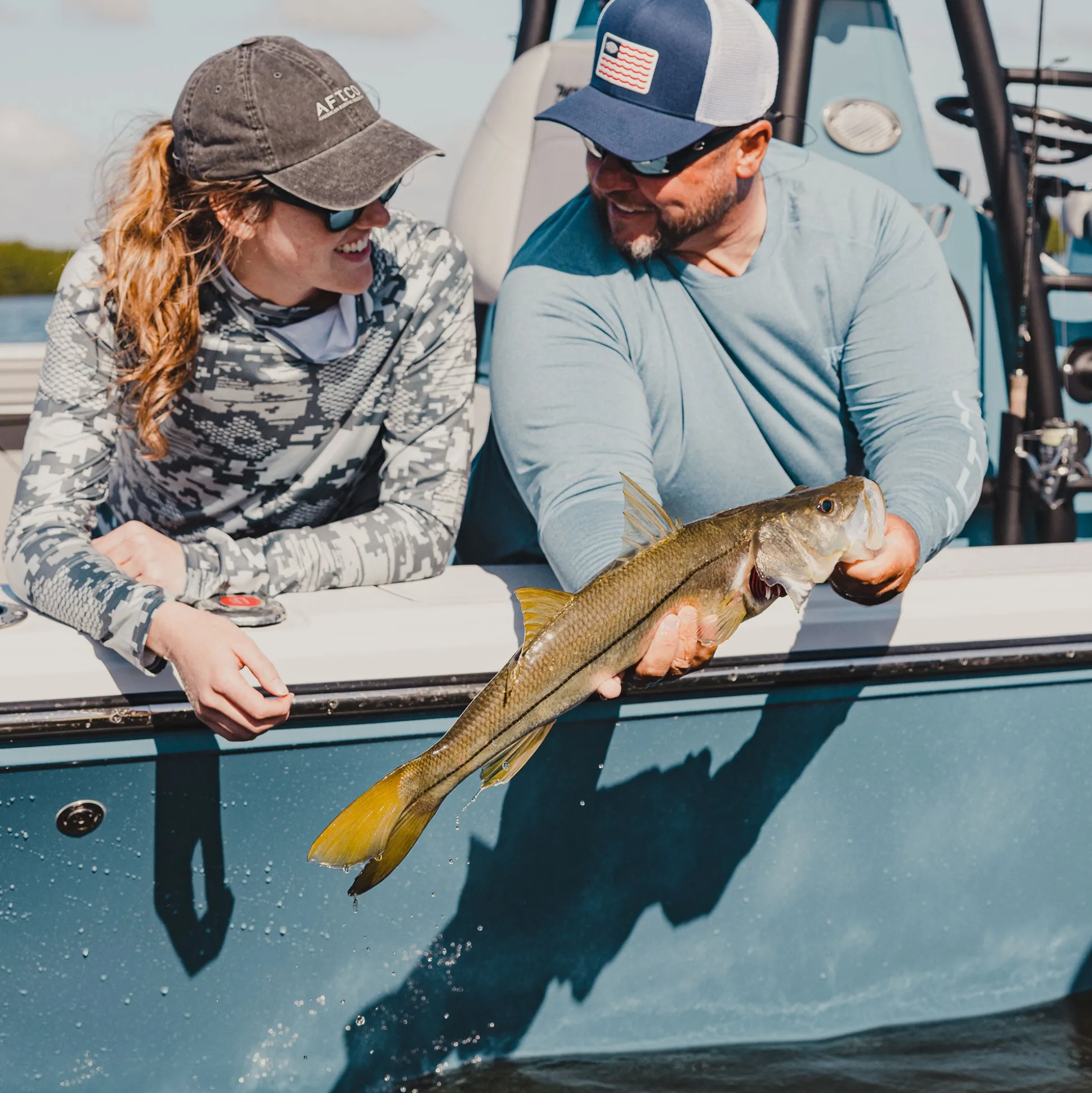 Canton American Fishing Trucker Hat