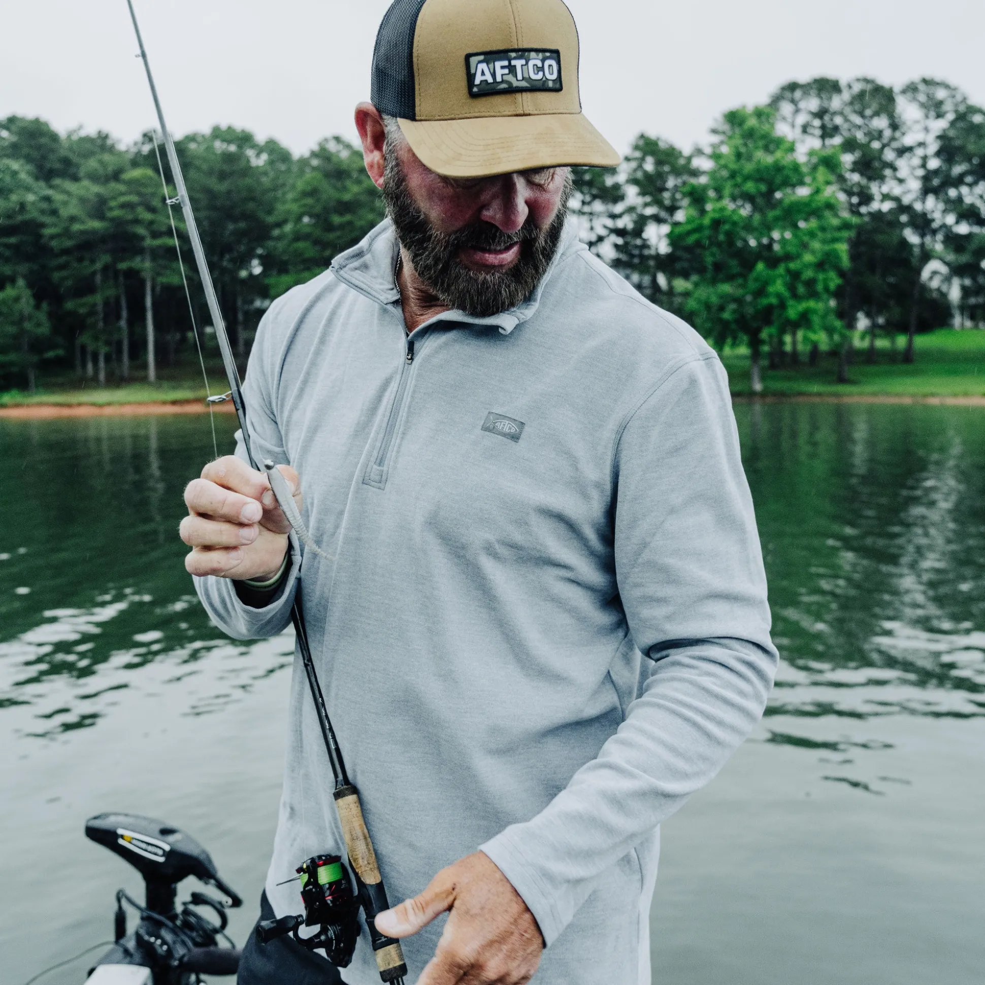 Coastal Layer 1/4 Zip Fishing Pullover | AFTCO