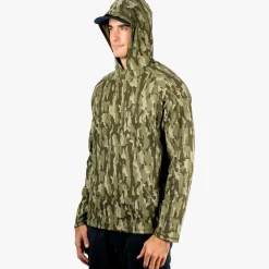 Coastal Layer Printed Camo Fishing Hoodie | AFTCO