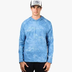 Coastal Layer Printed Camo Fishing Hoodie | AFTCO