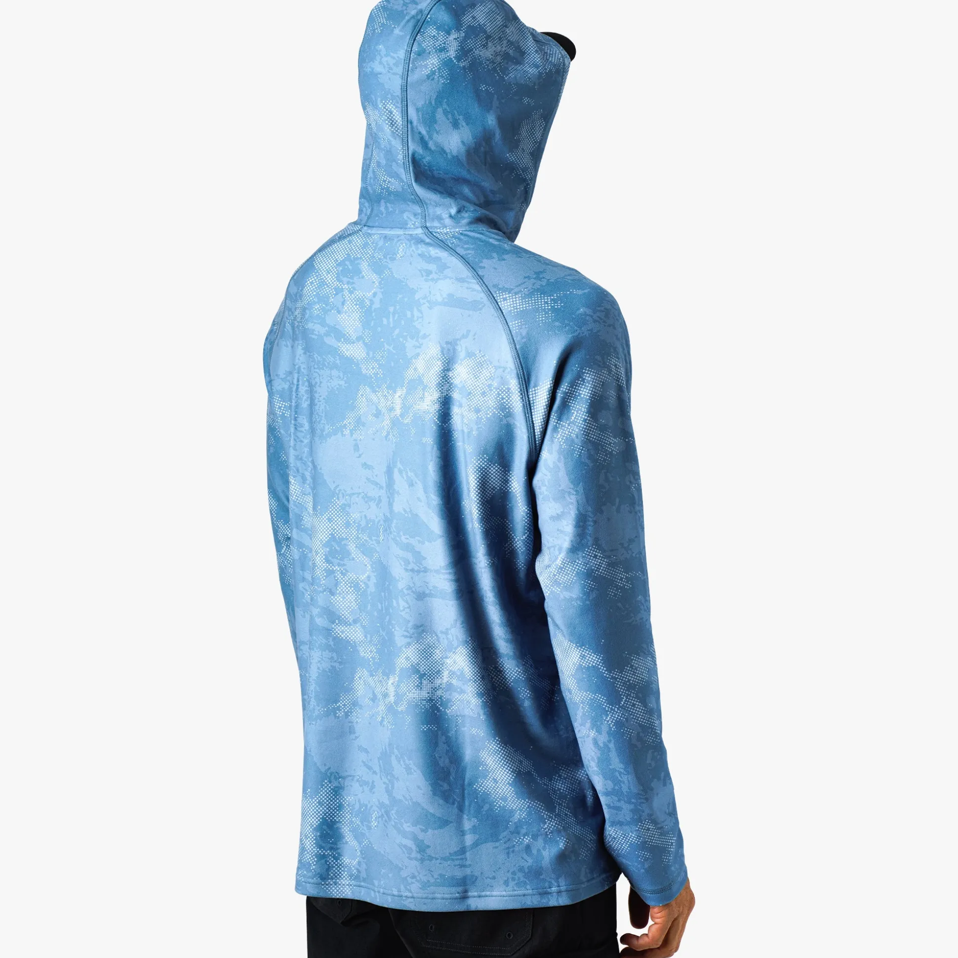 Coastal Layer Printed Camo Fishing Hoodie | AFTCO
