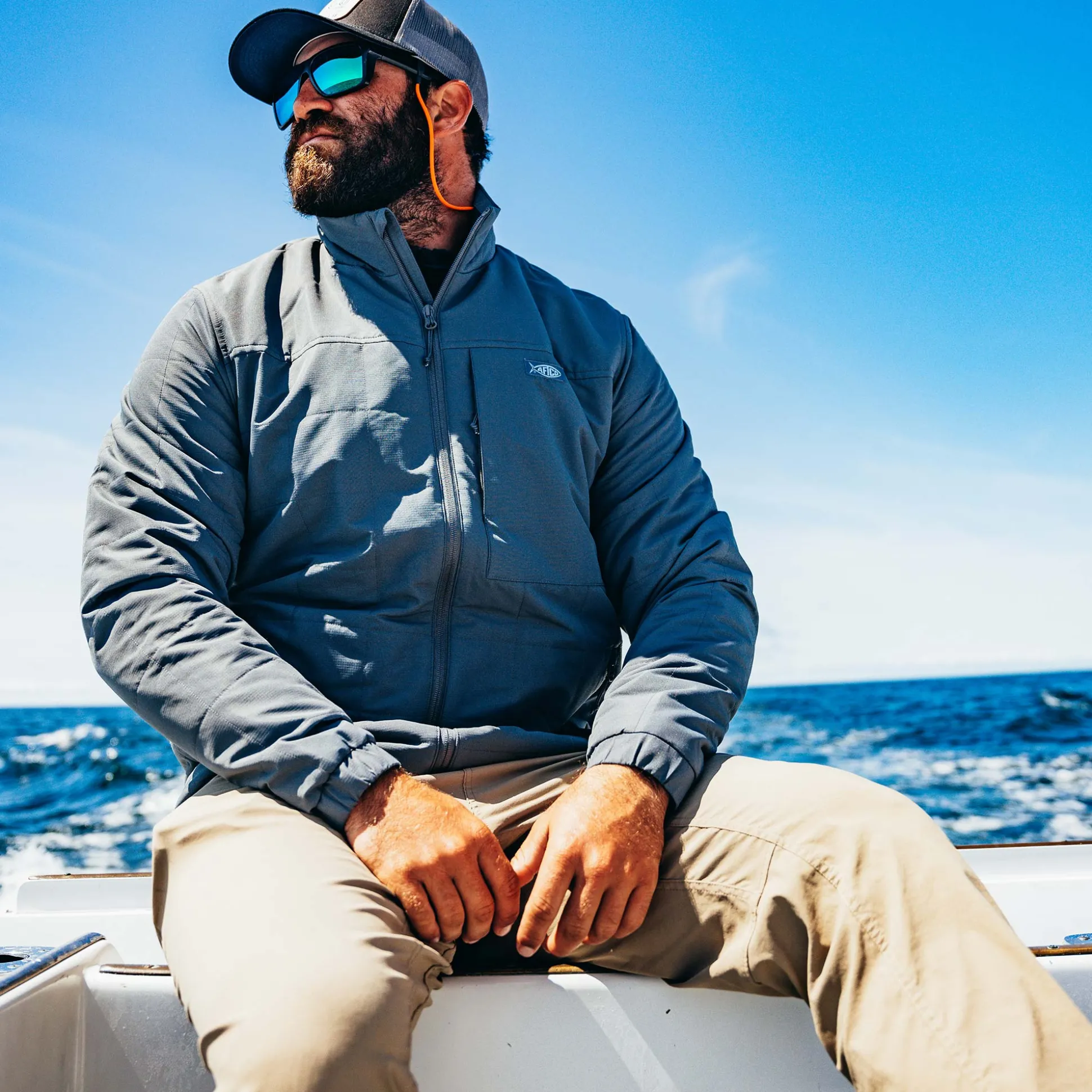 Crosswind Insulated Fishing Puffer Jacket | AFTCO