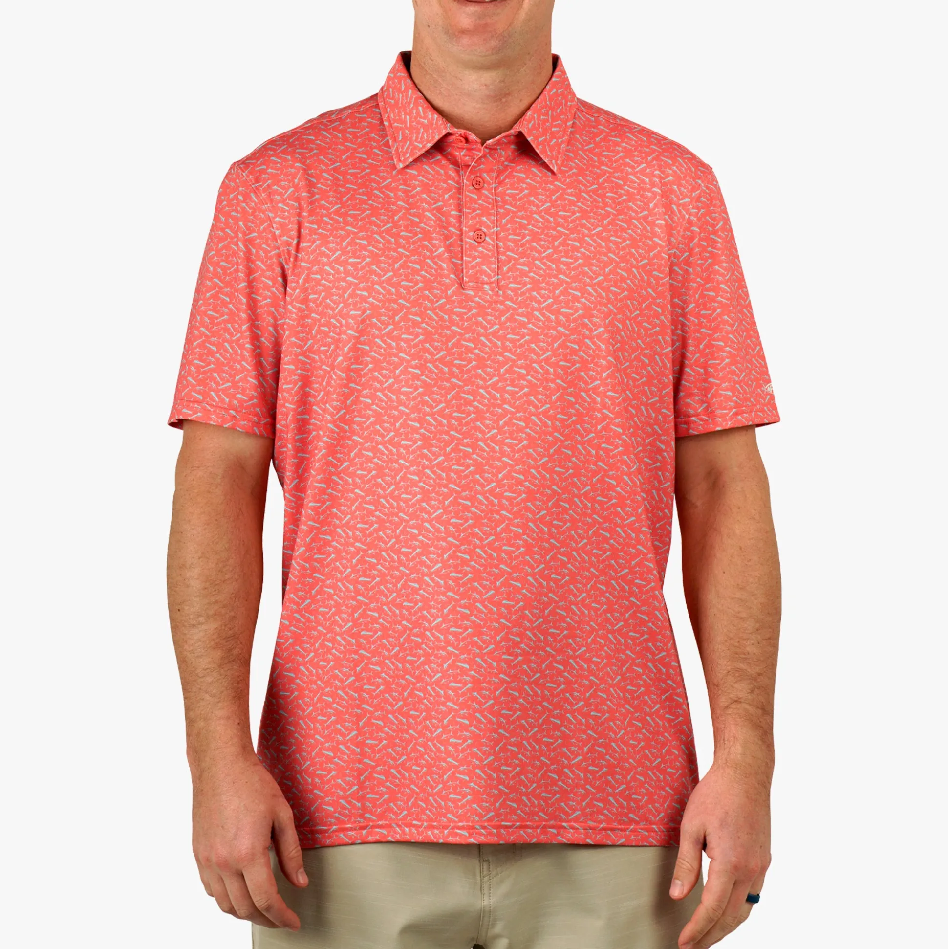 Cypress Printed Performance Fishing Polo | AFTCO