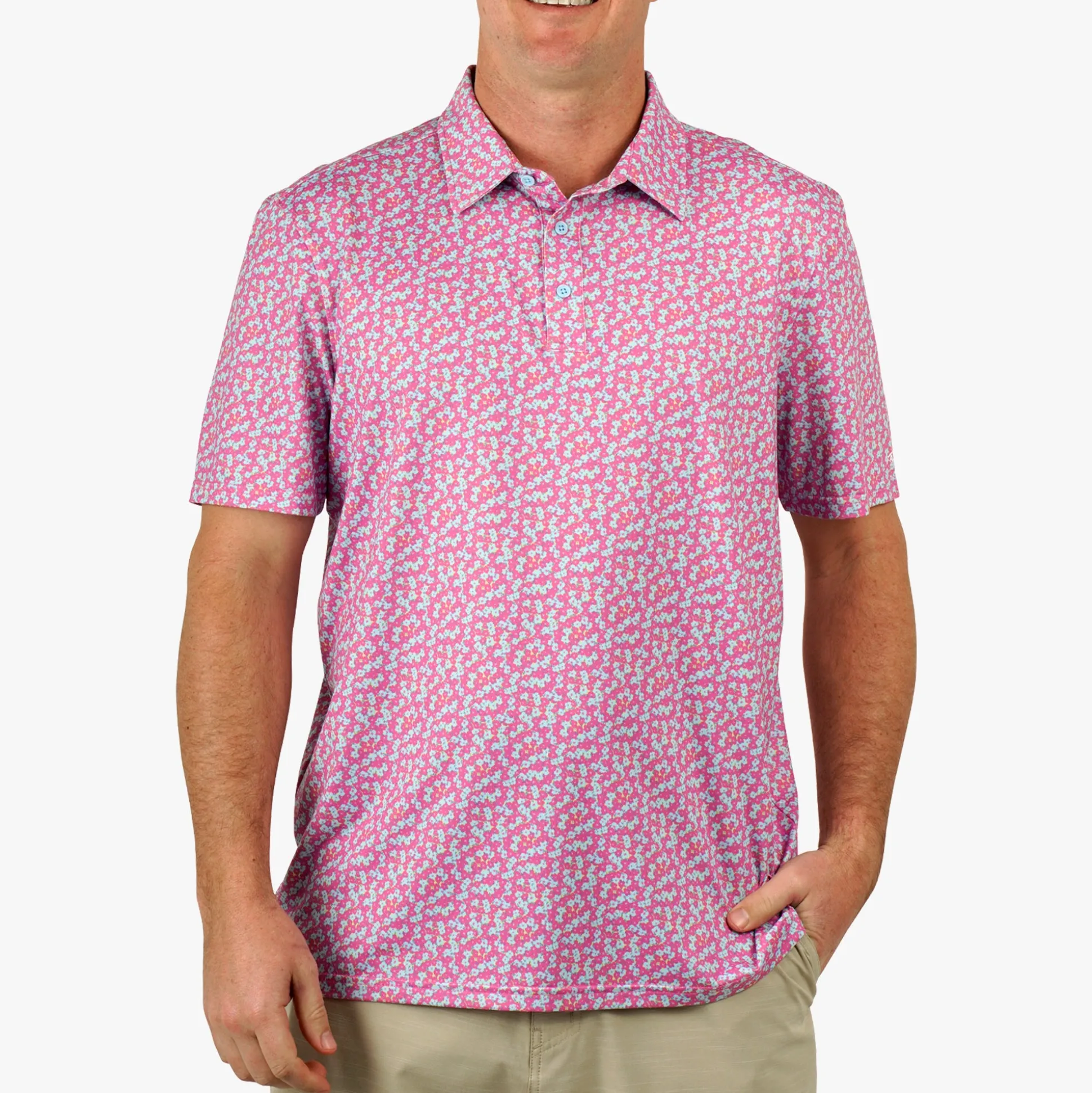 Cypress Printed Performance Fishing Polo | AFTCO