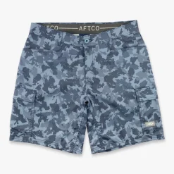 Deckhand Camo Fishing Cargo Shorts | AFTCO