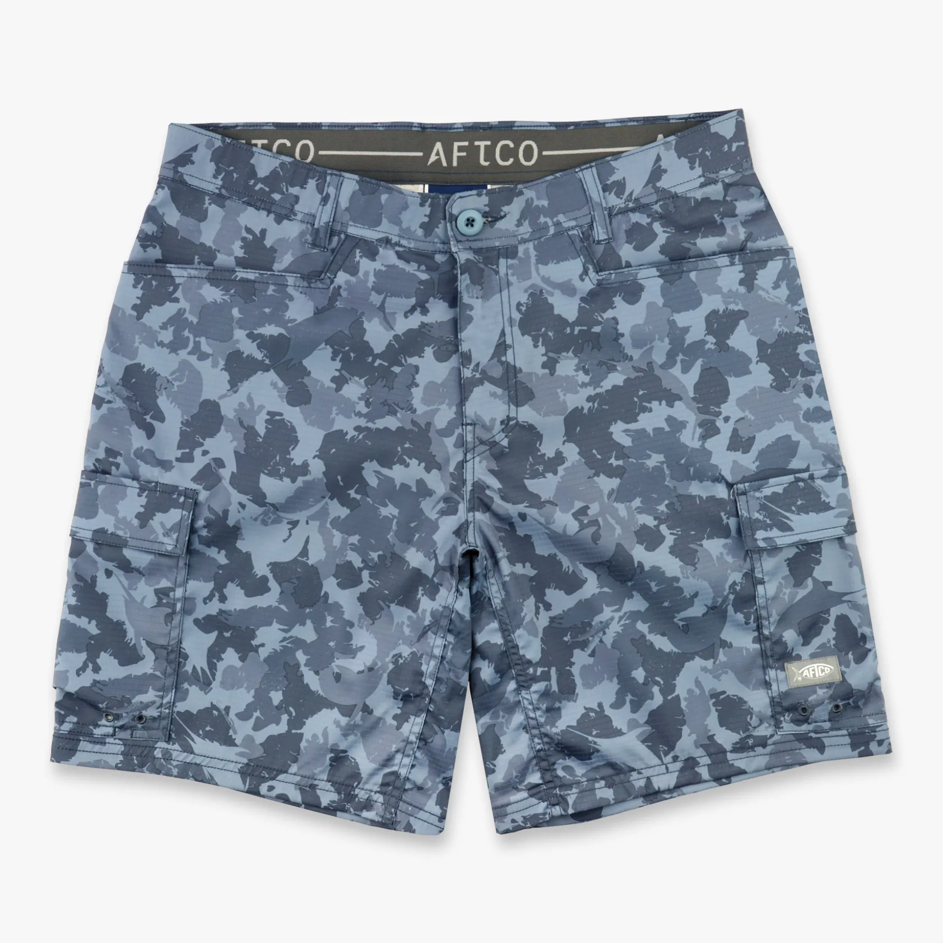 Deckhand Camo Fishing Cargo Shorts | AFTCO