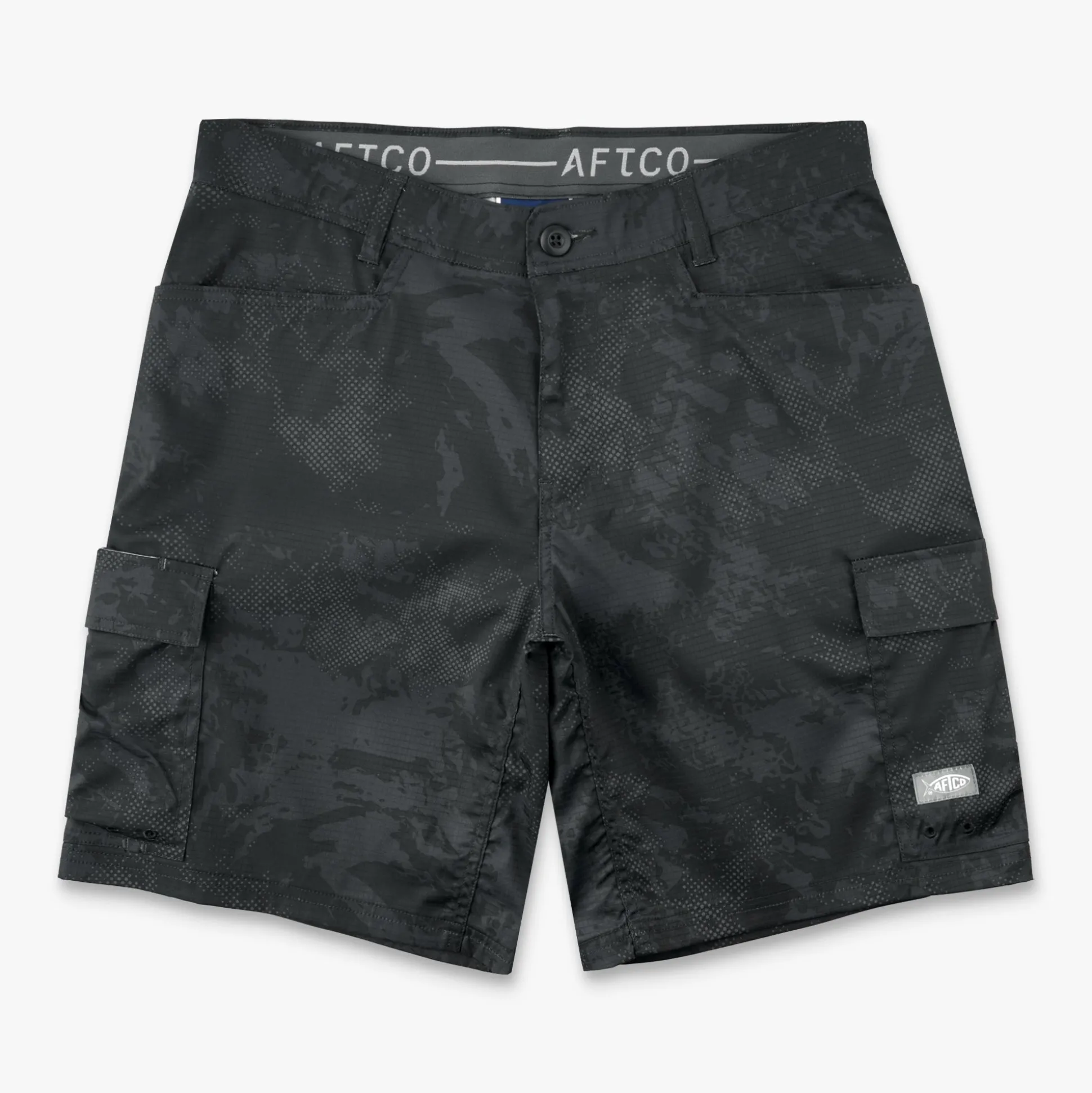 Deckhand Camo Fishing Cargo Shorts | AFTCO