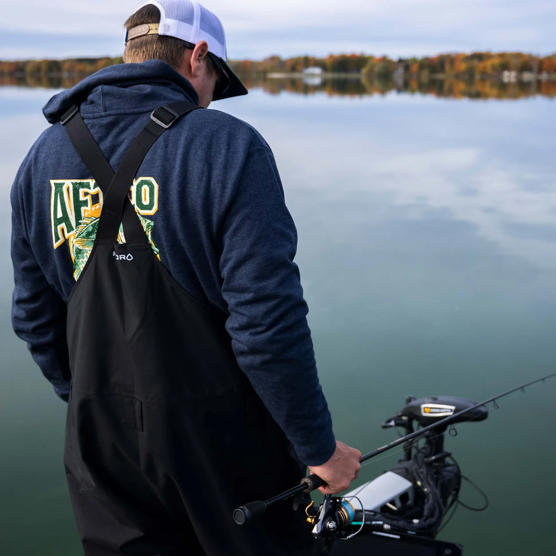 Framed Bass Fishing Sweatshirt | AFTCO