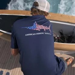 Jigfish Americana SS Sun Protection Shirt | AFTCO
