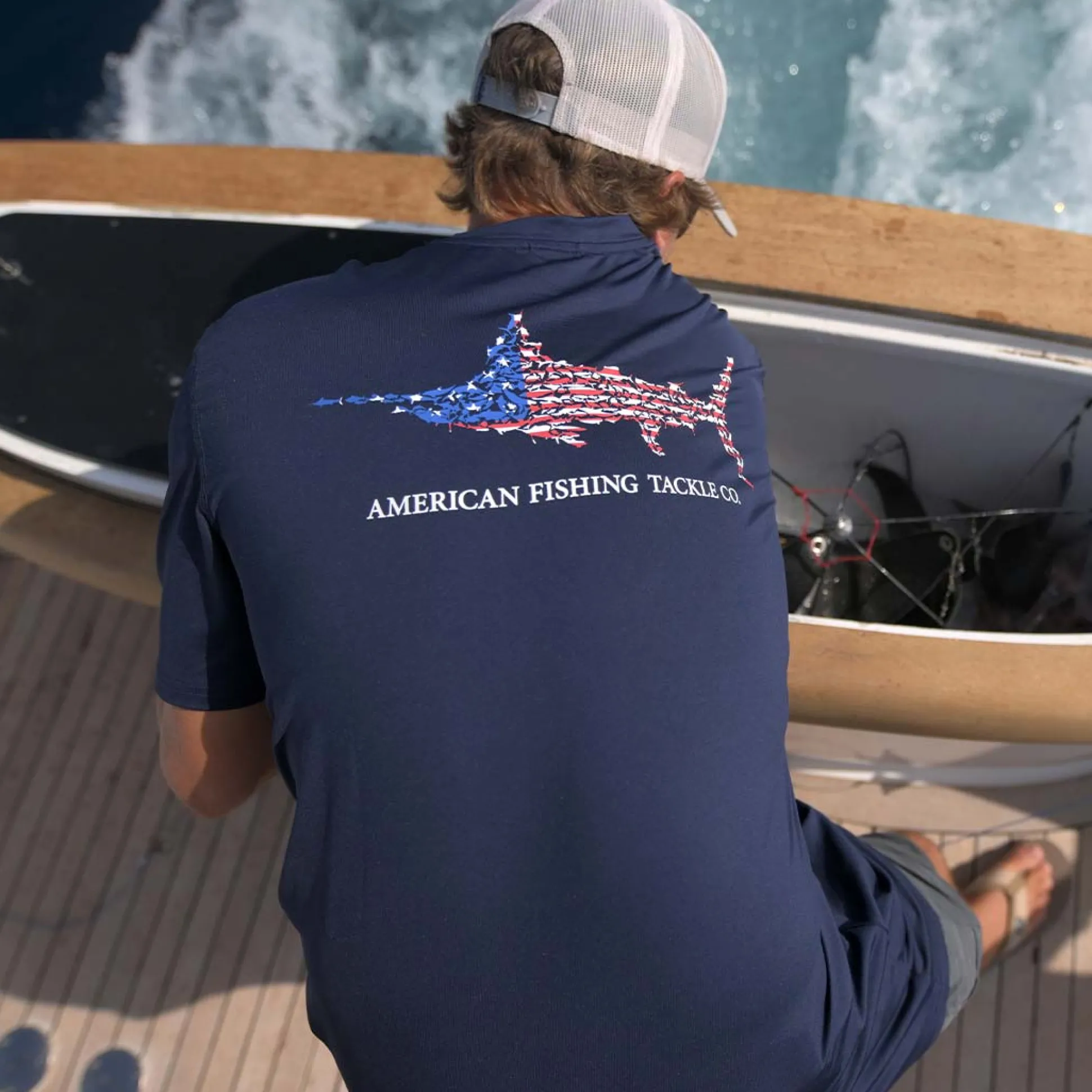Jigfish Americana SS Sun Protection Shirt | AFTCO