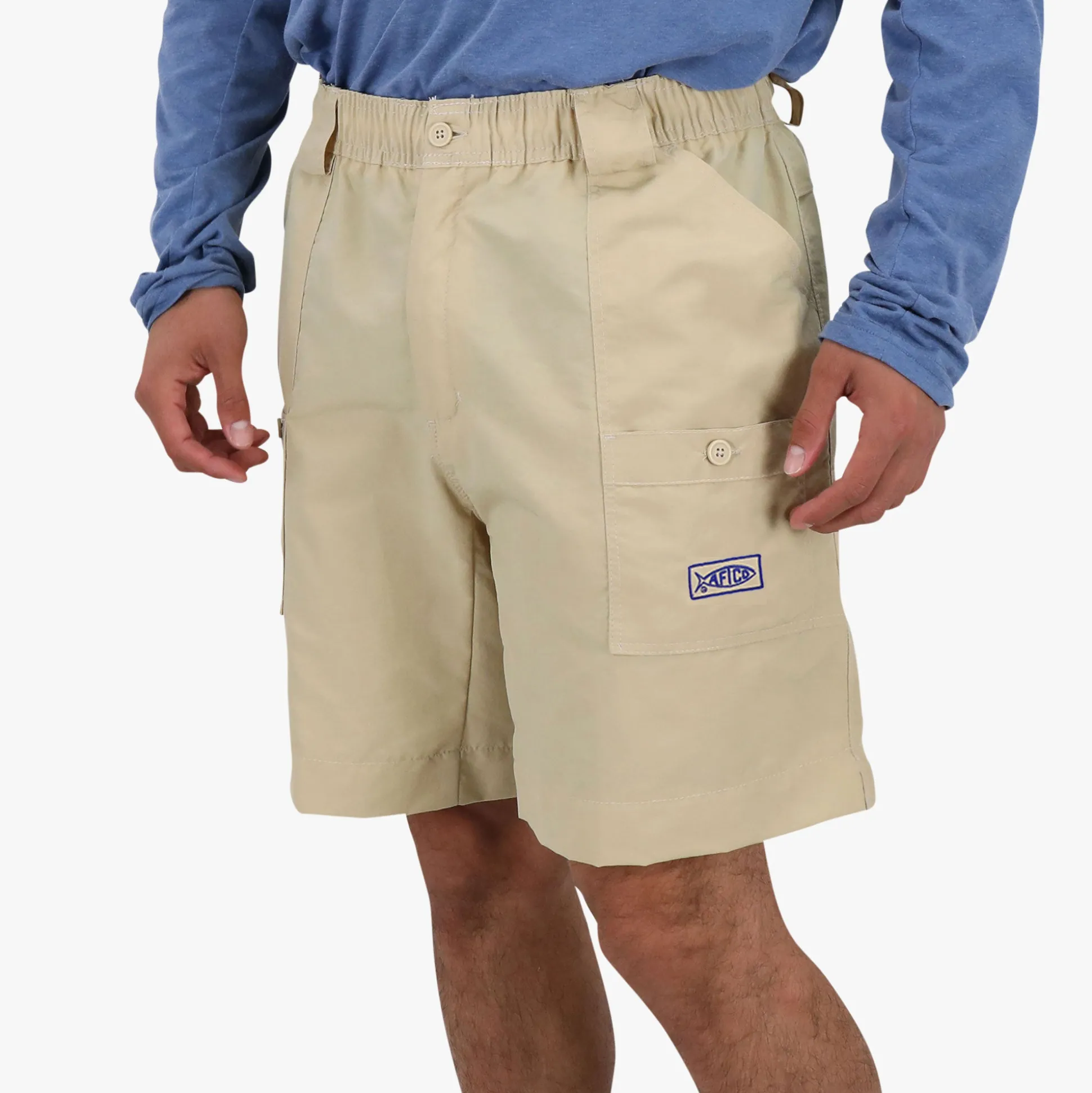 Original Mens Fishing Shorts Long - Classic Colors - AFTCO