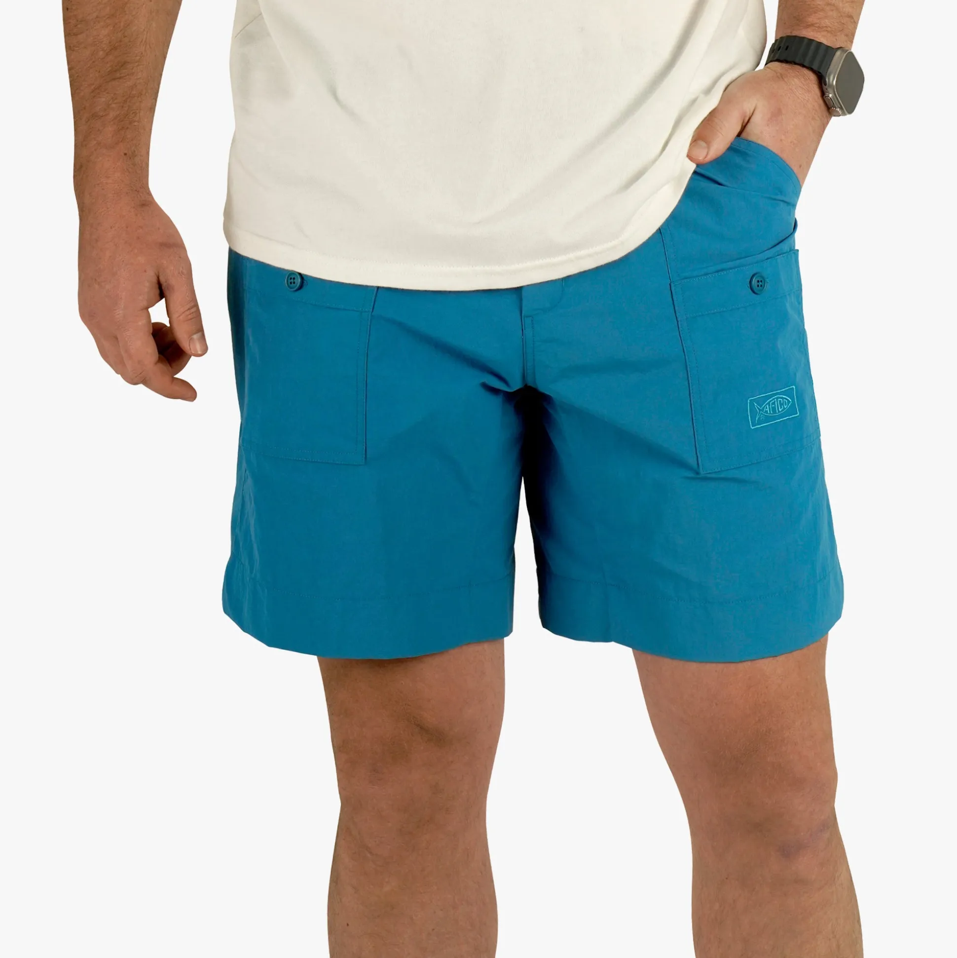 Original Mens Fishing Shorts Long - Classic Colors - AFTCO