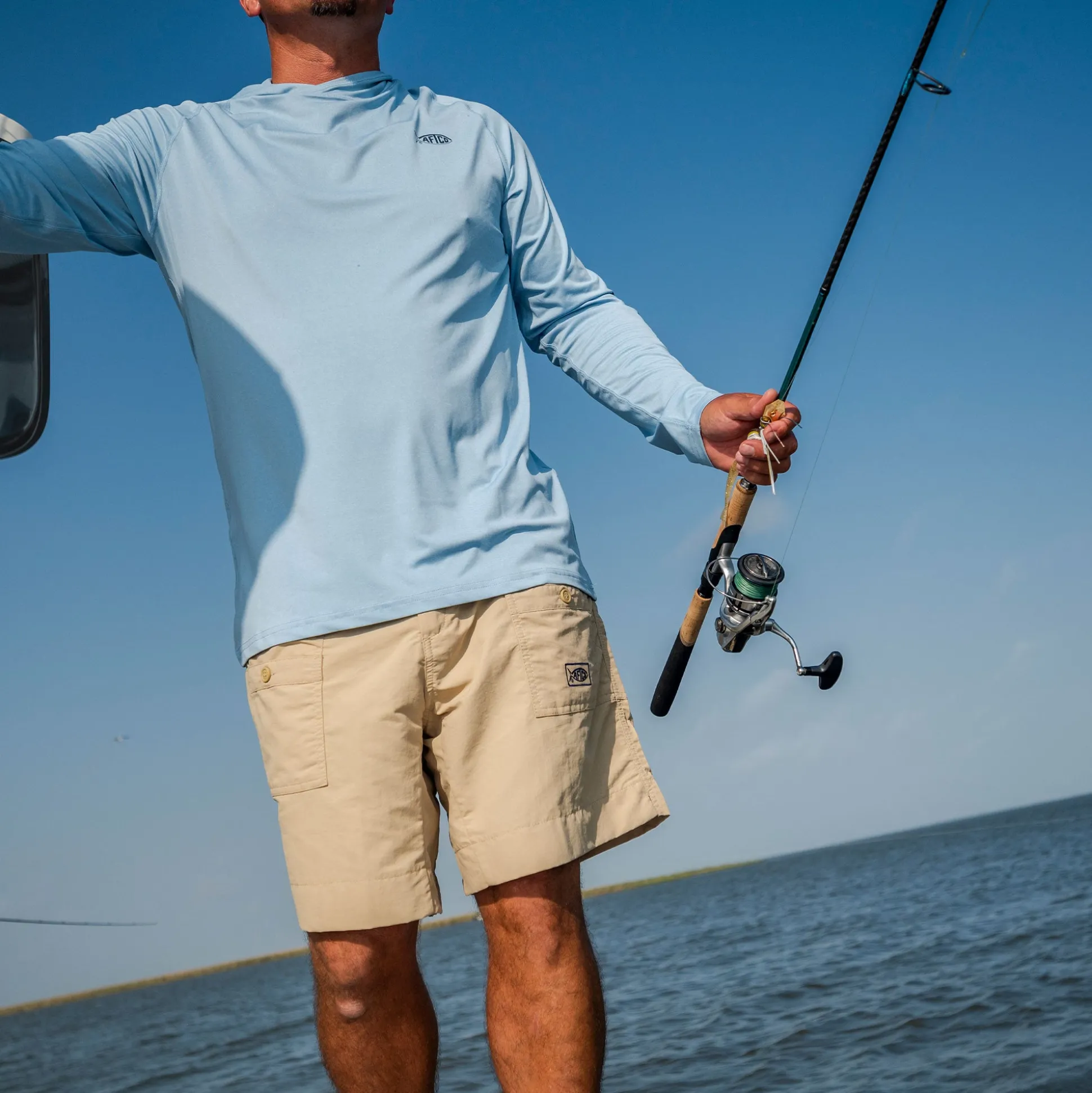 Original Mens Fishing Shorts Long - Classic Colors - AFTCO