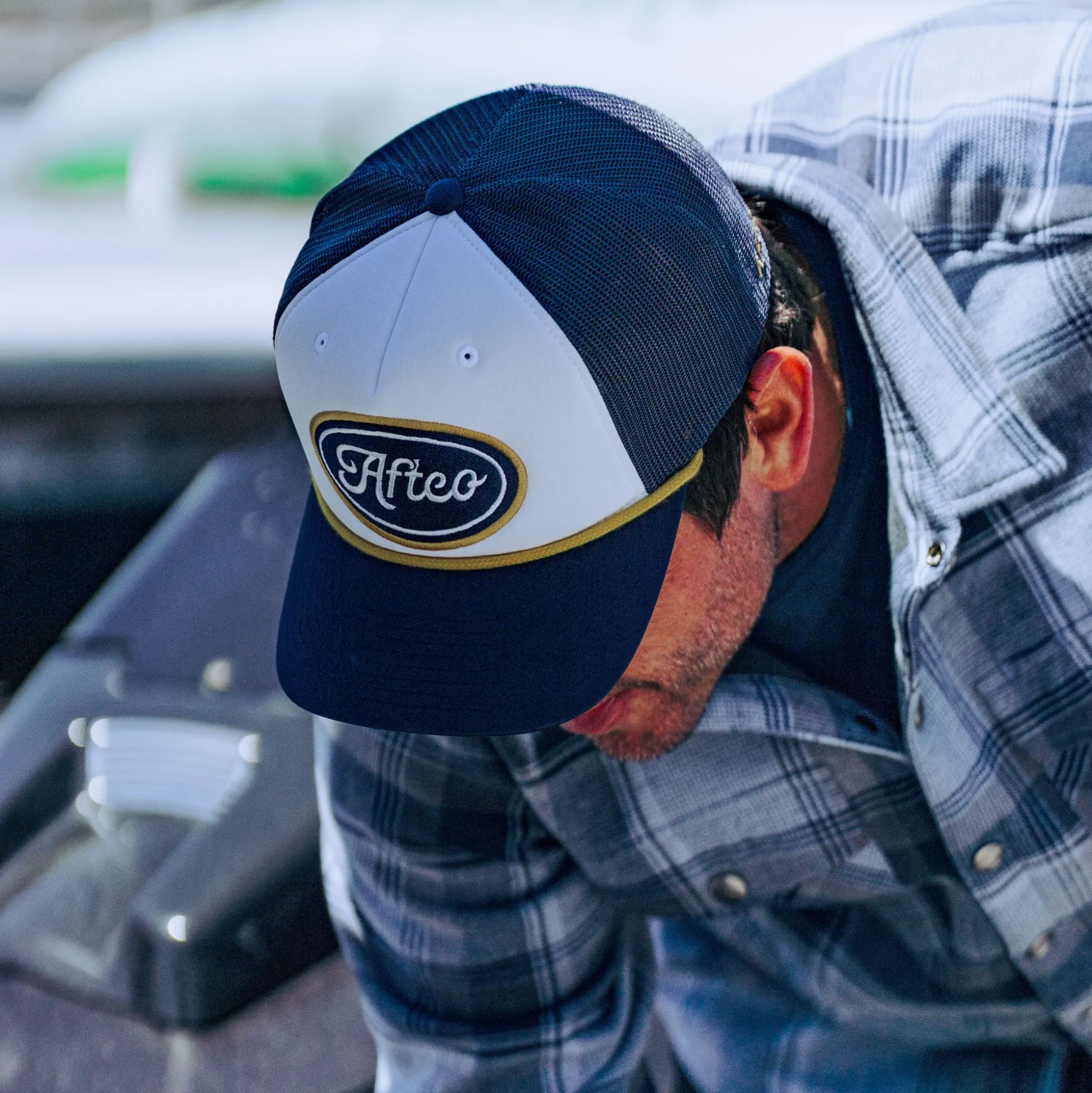Powerboat Trucker Fishing Snapback Hat | AFTCO