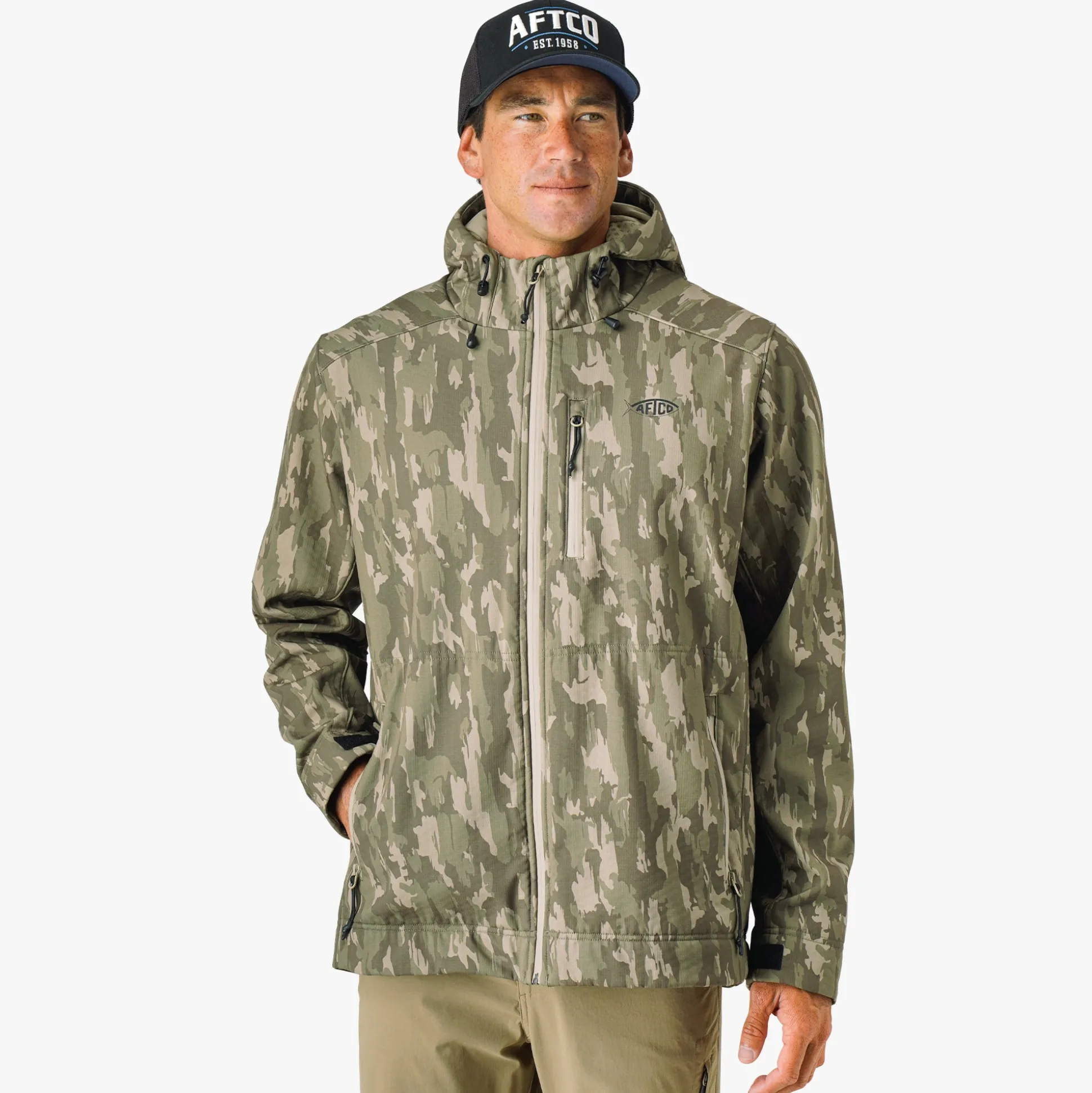 Reaper Tactical Zip Up Camo Softshell Jacket