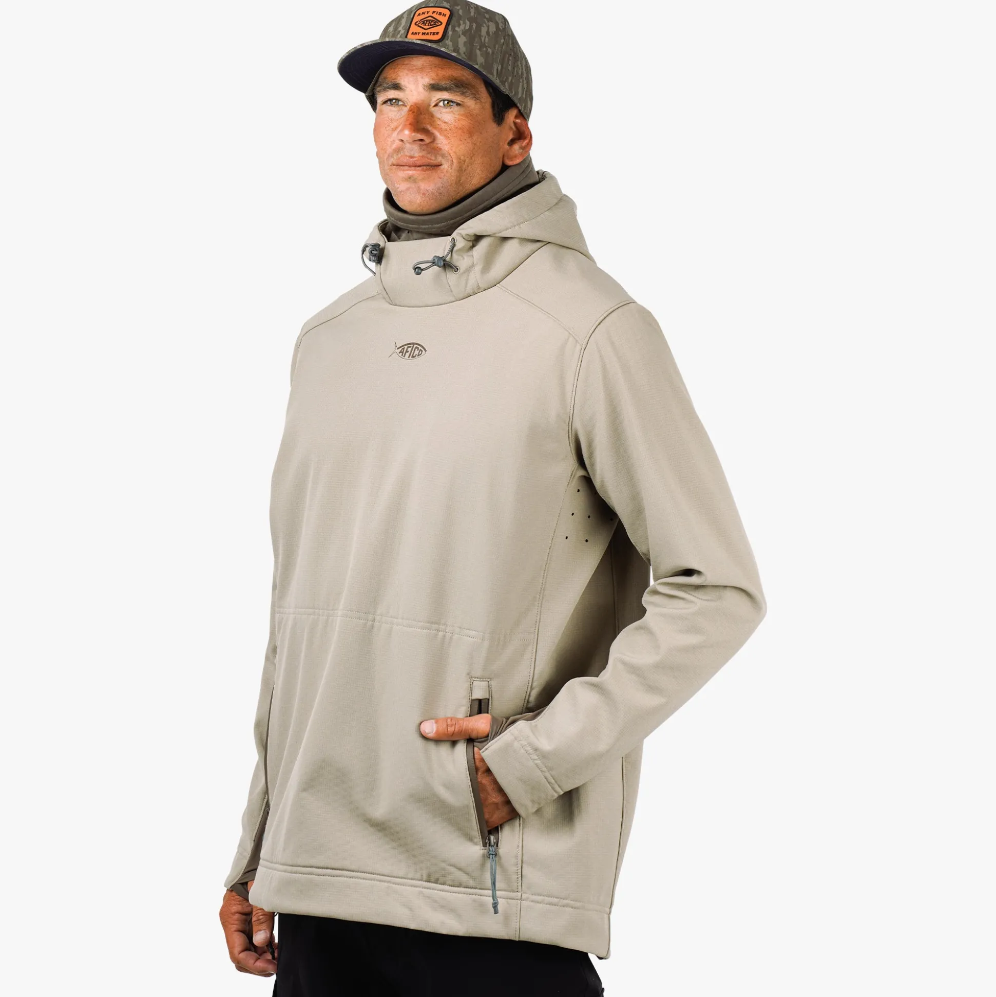 Reaper Windproof Pullover Hoodie - Stretch Softshell | AFTCO