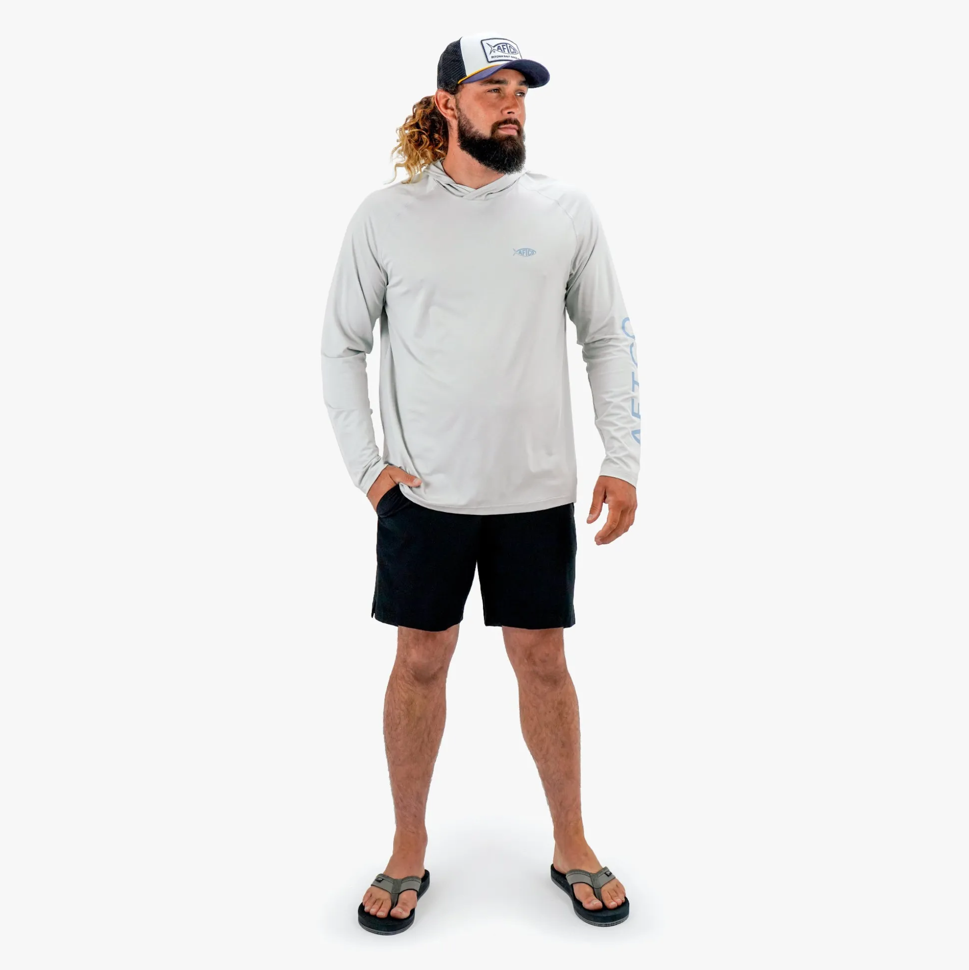 Samurai Long Sleeve Sun Protection Hoodie | AFTCO