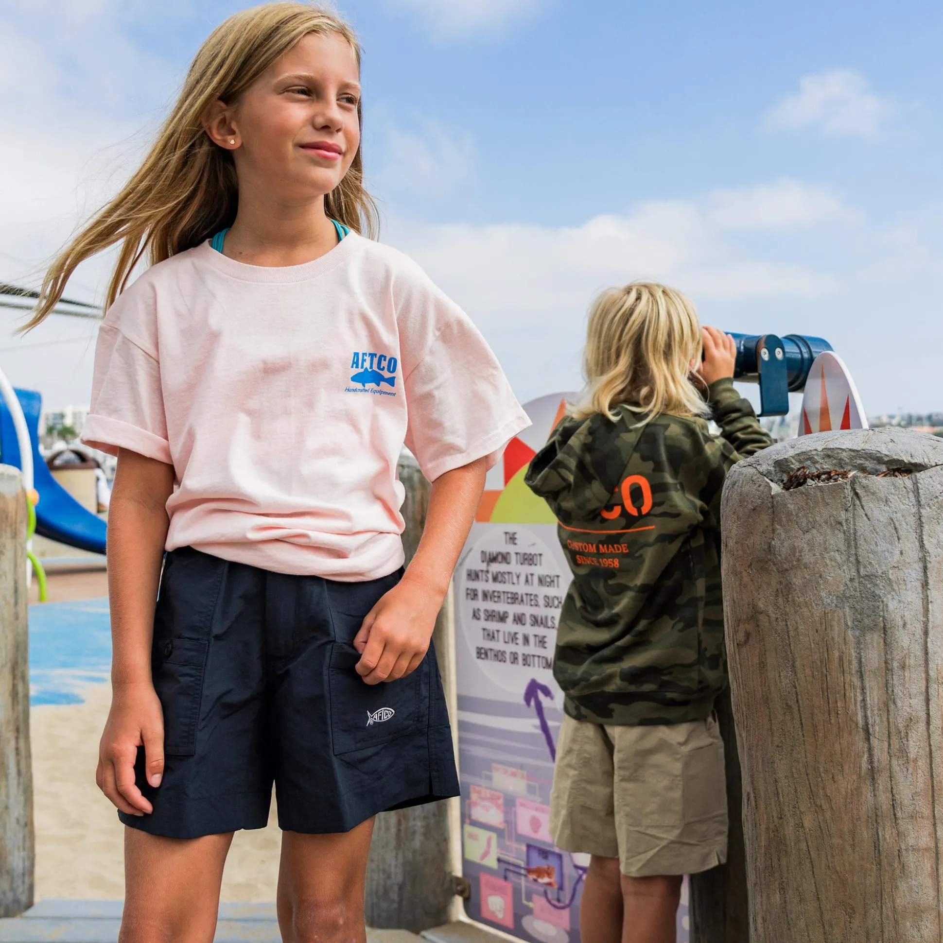 Spotted Kid's Fishing Shirts | AFTCO