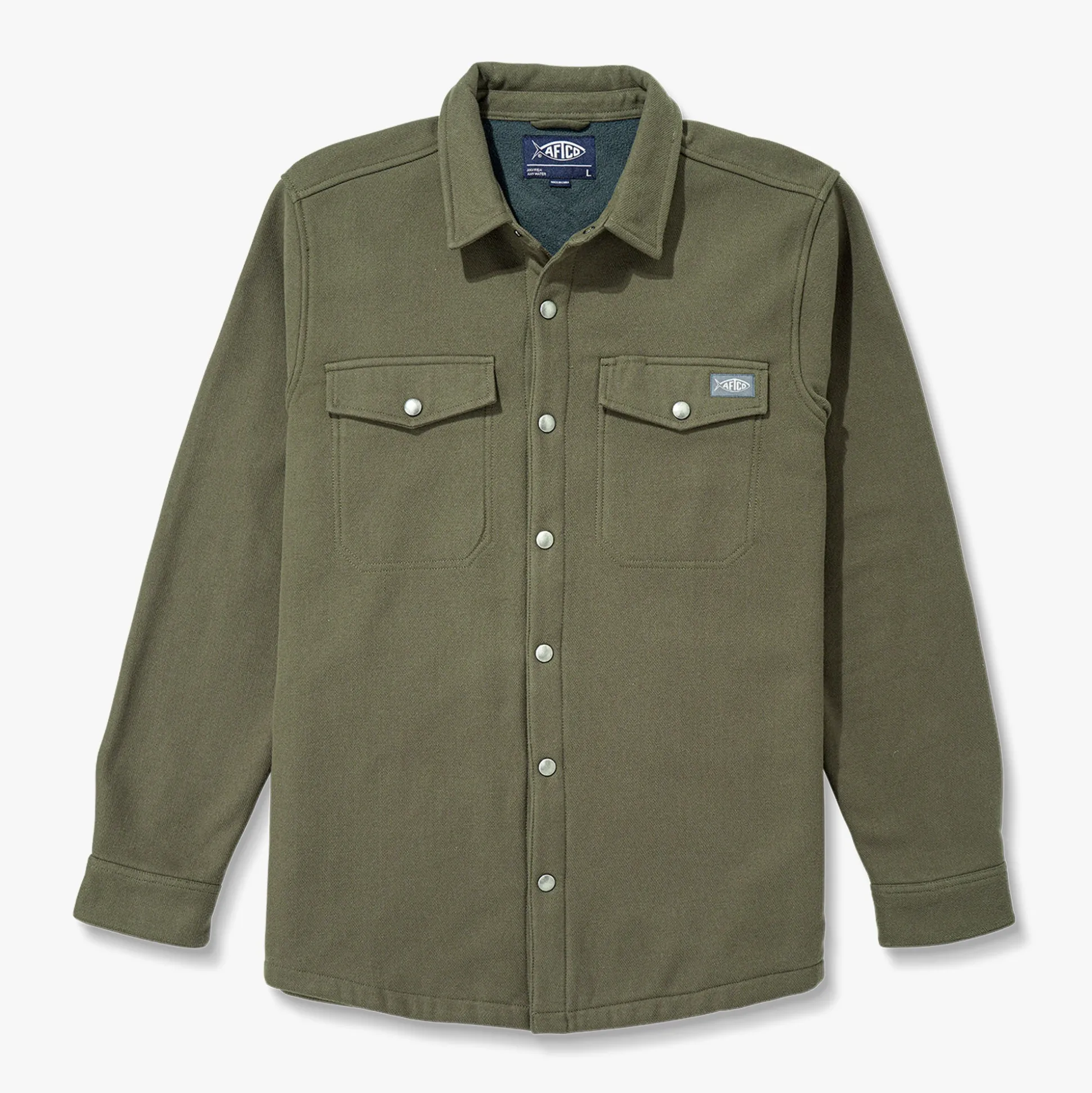 Stout Button Up Flannel Shacket | AFTCO