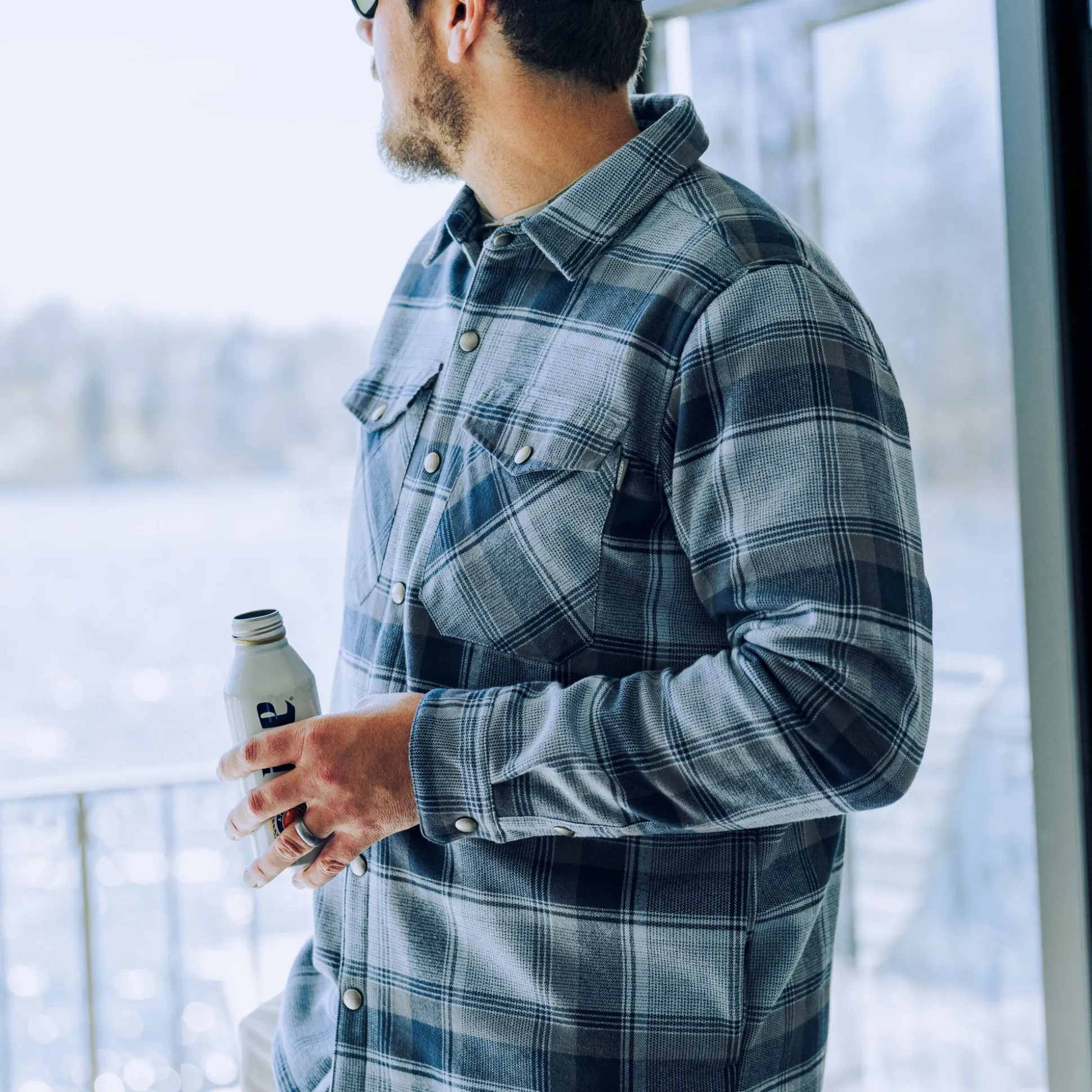 Stout Button Up Flannel Shacket | AFTCO