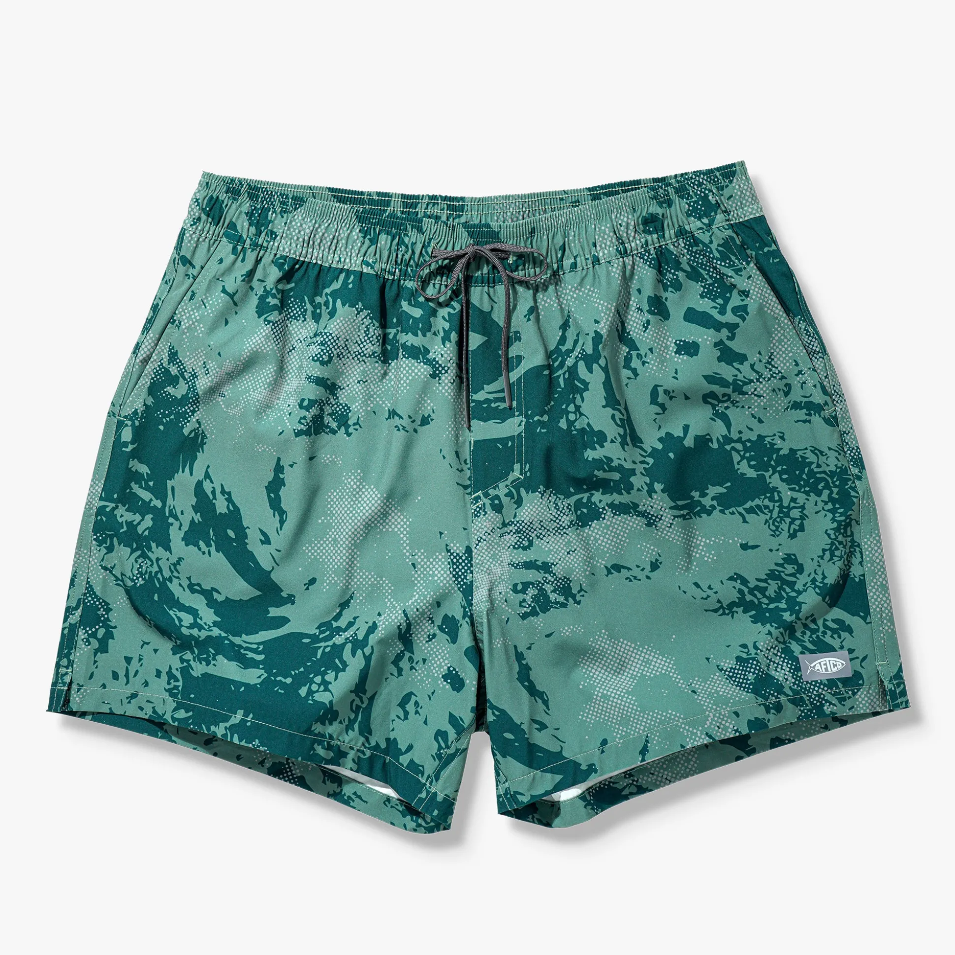 Strike Printed Swim Trunks | Deep Navy