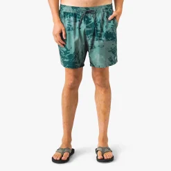 Strike Printed Swim Trunks | Deep Navy