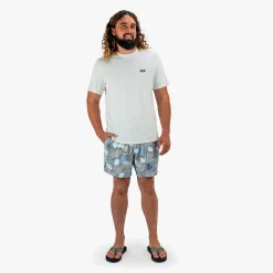 Strike Printed Swim Trunks | Charcoal