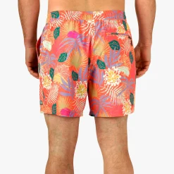 Strike Printed Swim Trunks | Coral