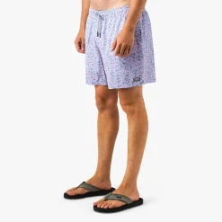 Strike Printed Swim Trunks | Deep Navy