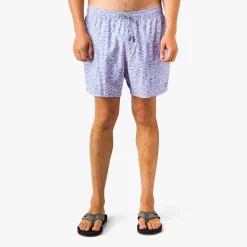 Strike Printed Swim Trunks | Deep Navy