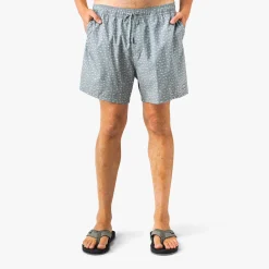 Strike Printed Swim Trunks | Deep Navy
