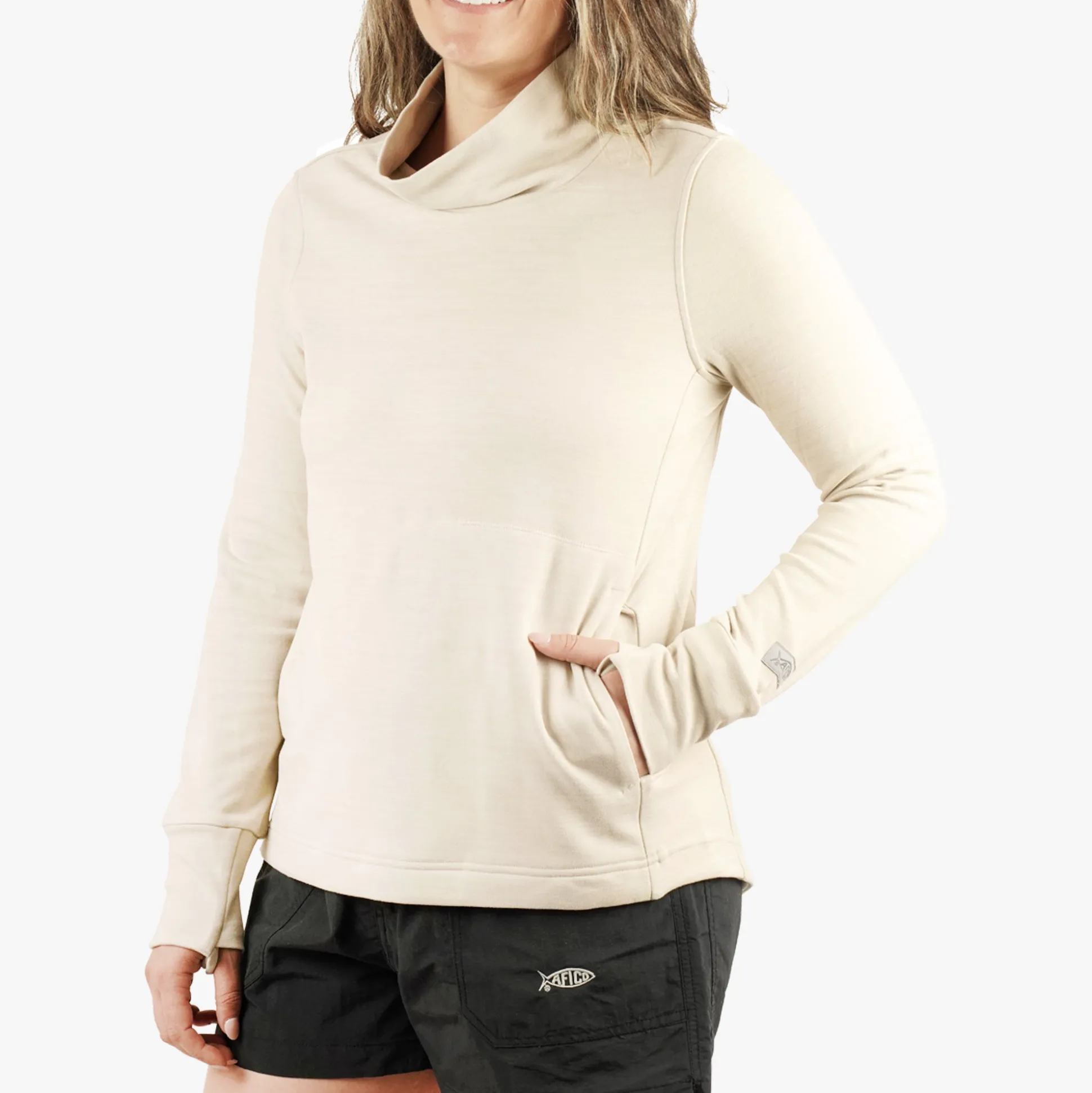 Women's Coastal Layer Funnel Neck Sweater | AFTCO