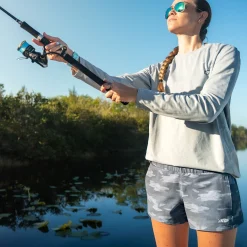 Women's Impact Camo Fishing Shorts | AFTCO