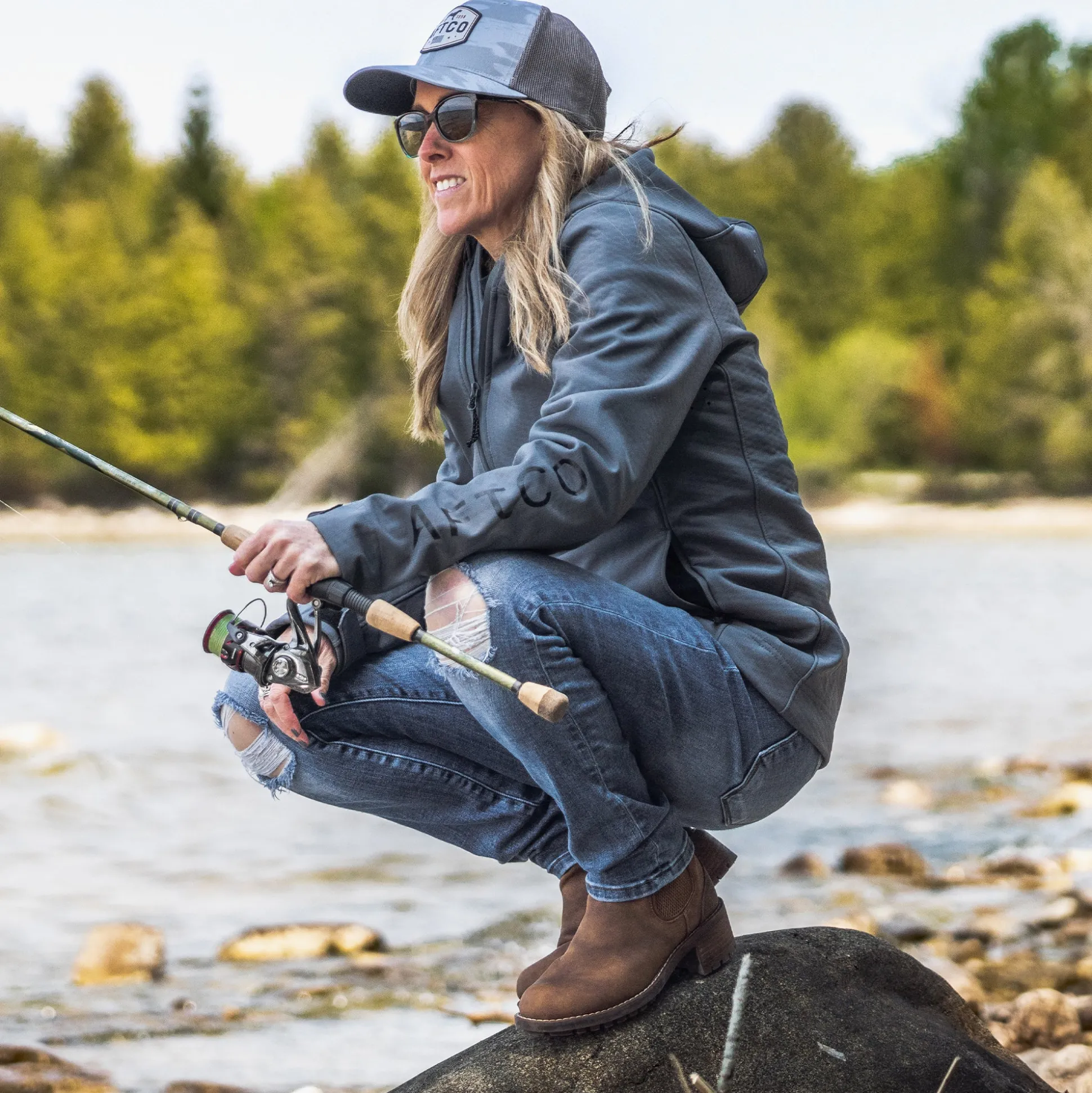 Womens Reaper Windproof Jacket - Softshell Zip Up | AFTCO