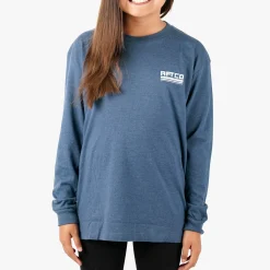 Youth Peaks LS Fishing T-Shirt For Kids | AFTCO
