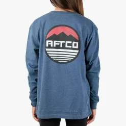 Youth Peaks LS Fishing T-Shirt For Kids | AFTCO