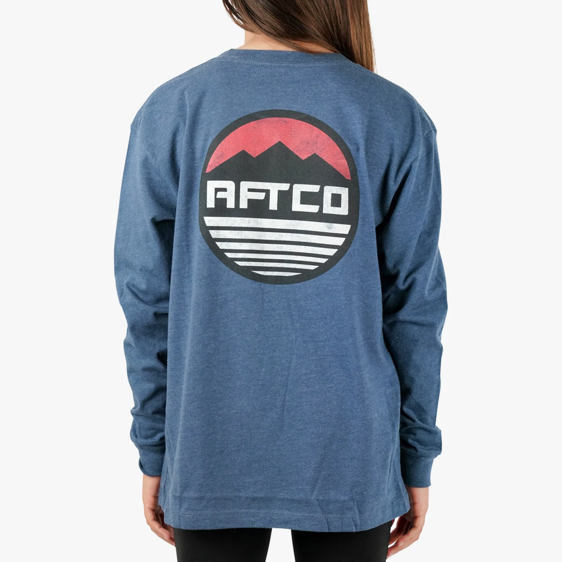 Youth Peaks LS Fishing T-Shirt For Kids | AFTCO