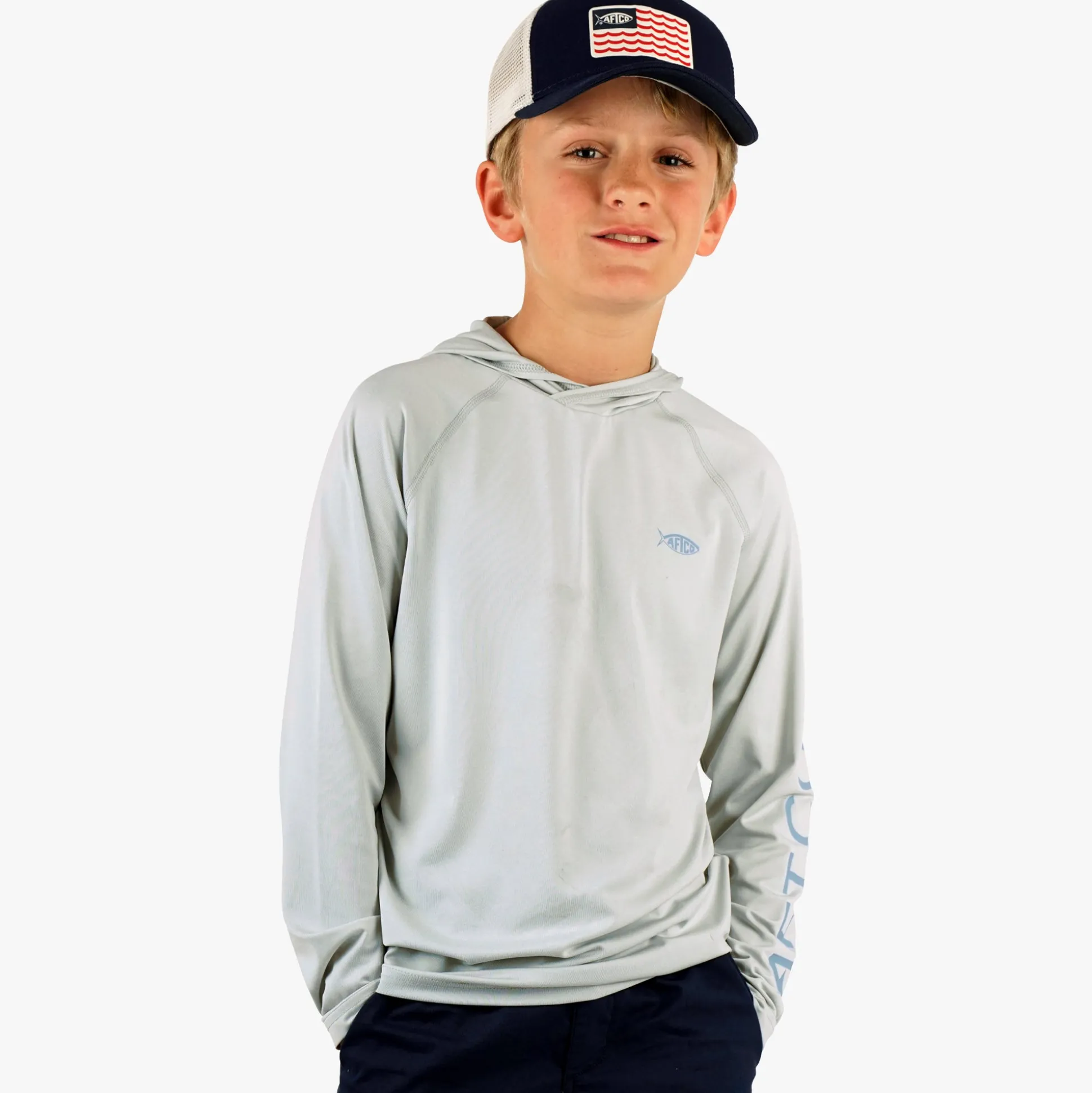 Youth Samurai Hood Performance LS Shirt