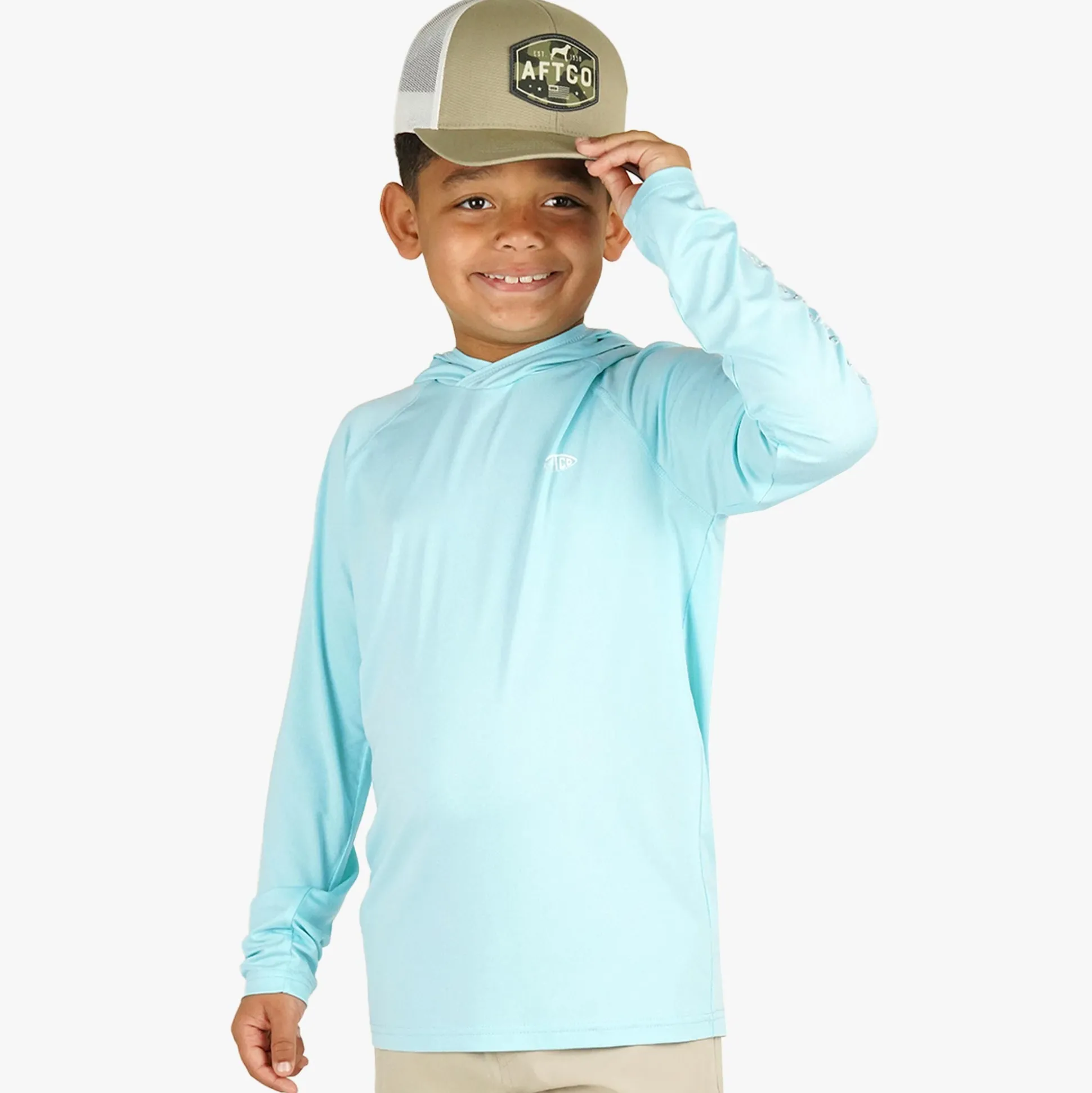 Youth Samurai Hood Performance LS Shirt