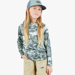 Youth Tactical Camo Hooded LS Performance Shirt